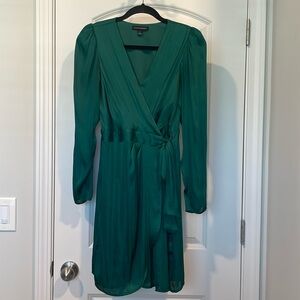 Emerald Green Wrap Dress